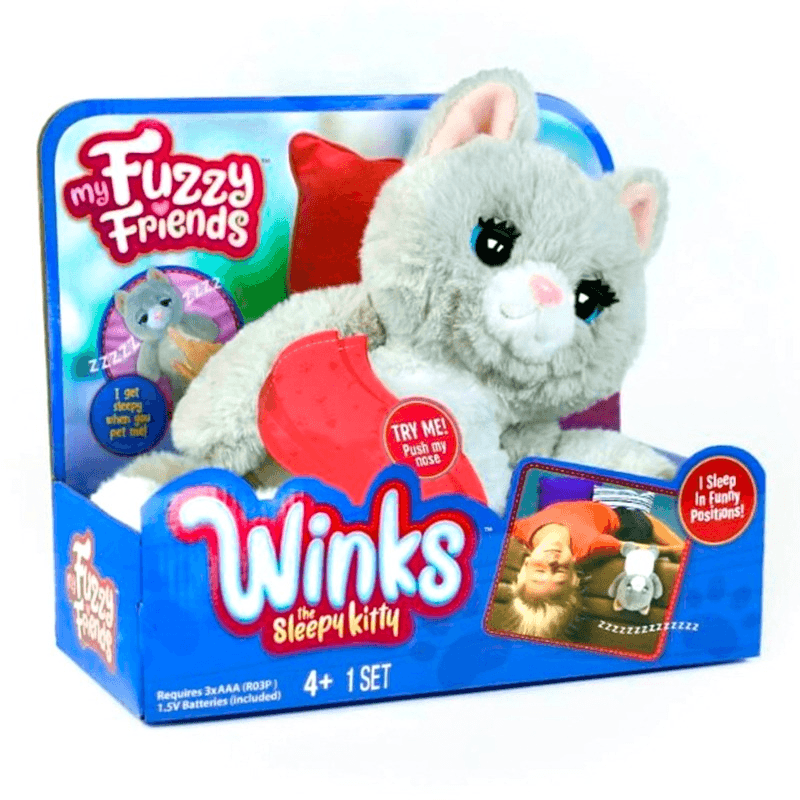 My Fuzzy Friends Winks The Sleepy Kitty Interactive Toy