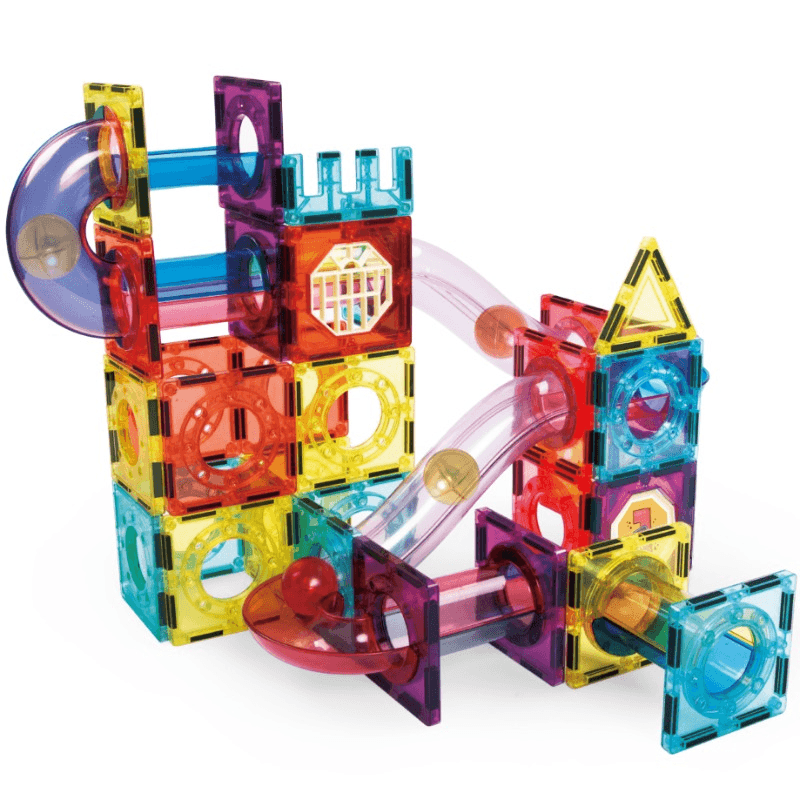 مجموعة كتل البناء المغناطيسية ماجنتك تايلز رينبو 72 قطعة