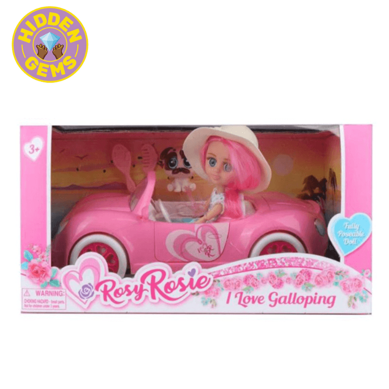 سيارة الدمية الوردية الرائعة