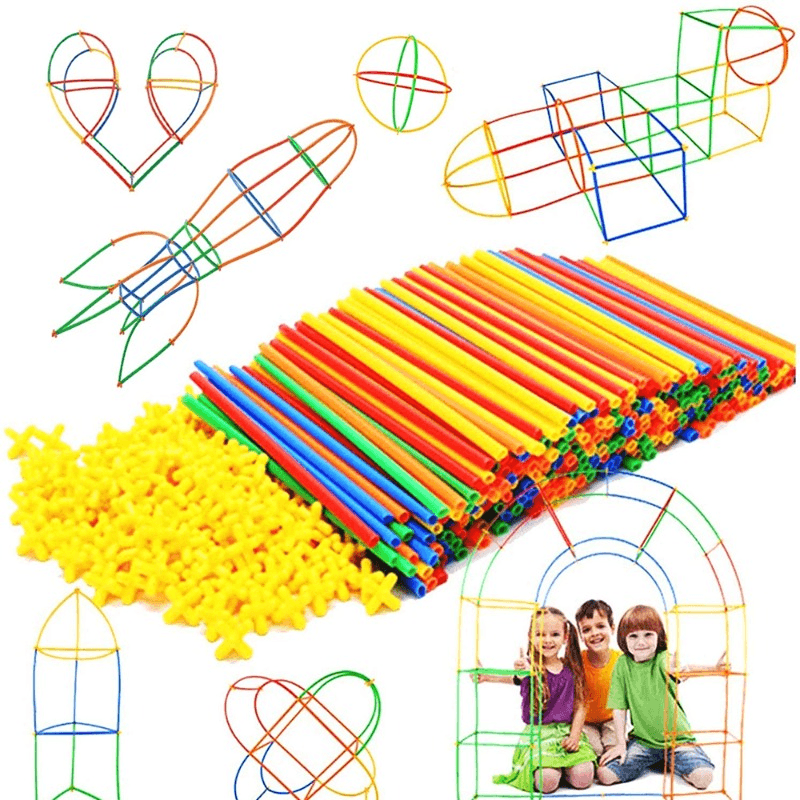 Straw Constructor Building Blocks 600 Pcs