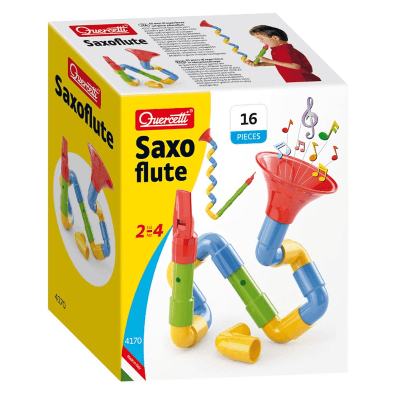 Quercetti Tube Construction Set Saxophone - 16 pcs