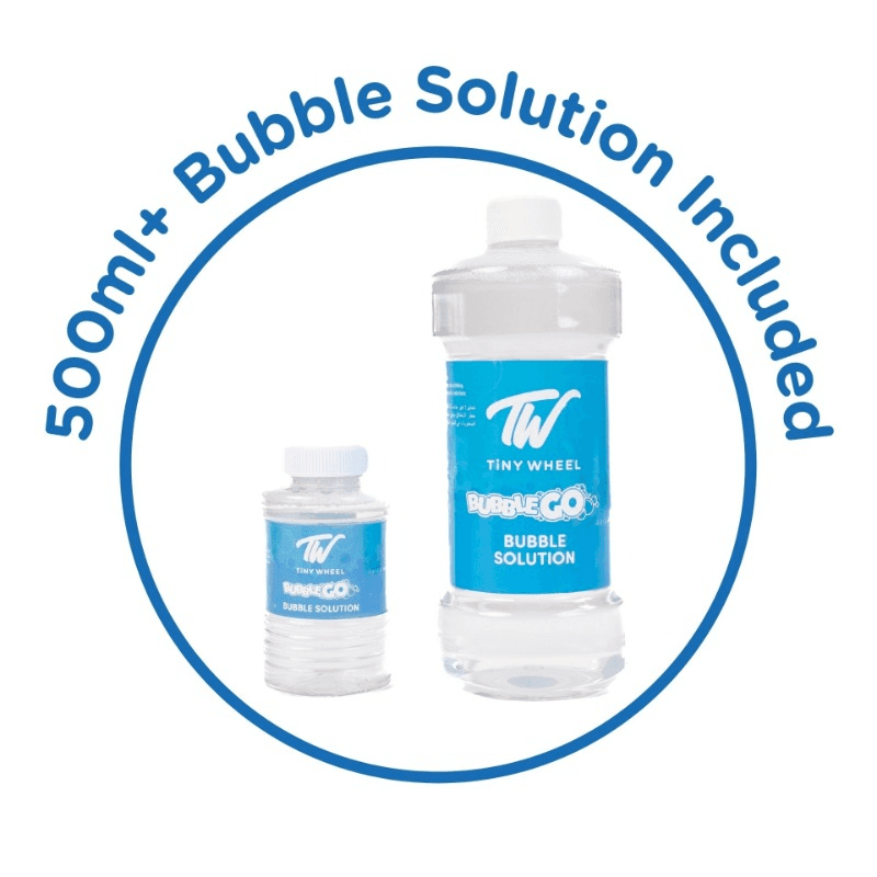 Tiny Wheel - Balance Bike With Bubble Machine For Kids - Blue