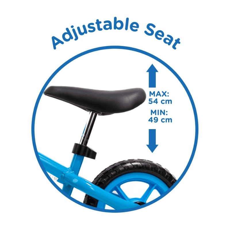 Tiny Wheel - Balance Bike With Bubble Machine For Kids - Blue