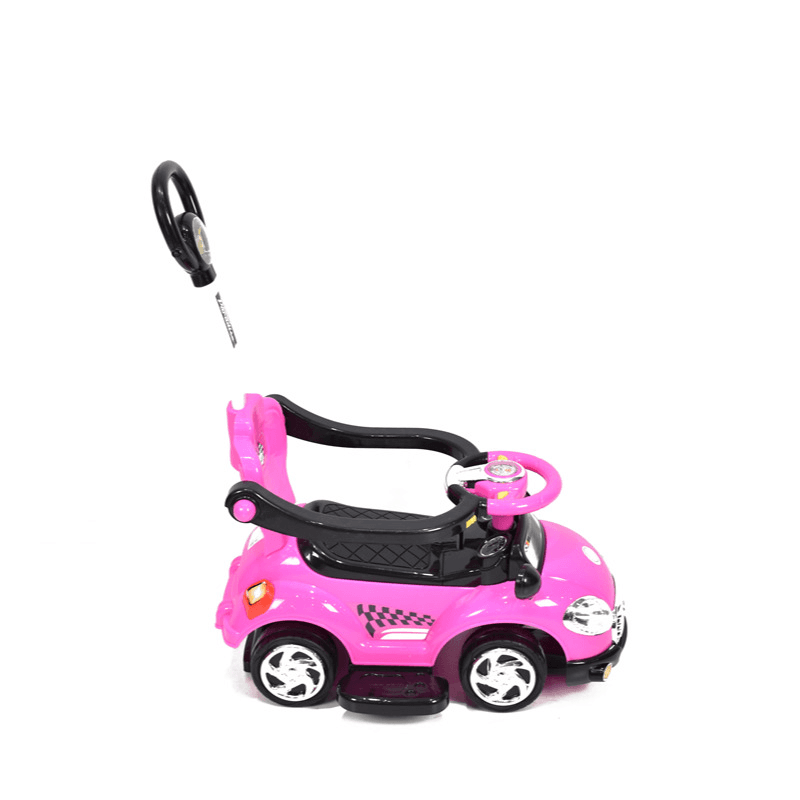Amla - Children's Push Car With Music And Joystick - Pink