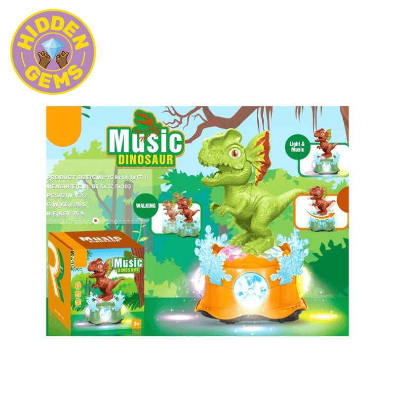ديناصور الموسيقى الثلجي المتحرك مع ضوء و موسيقى
