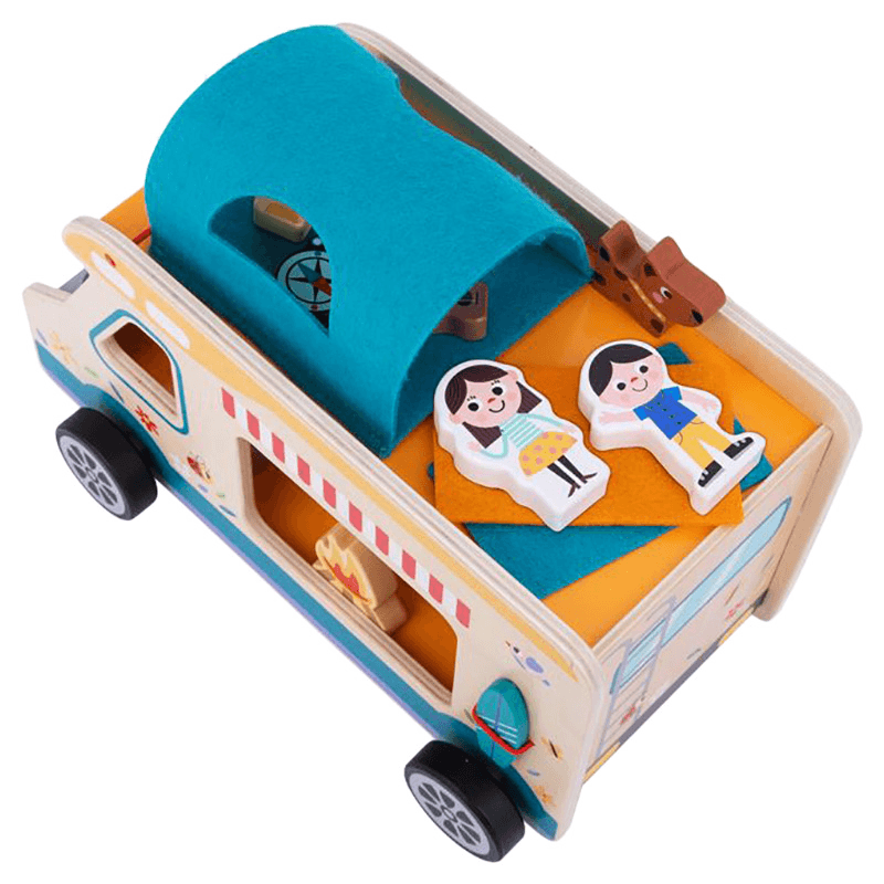 Tooky Toy Wooden Camping Van RV Playset