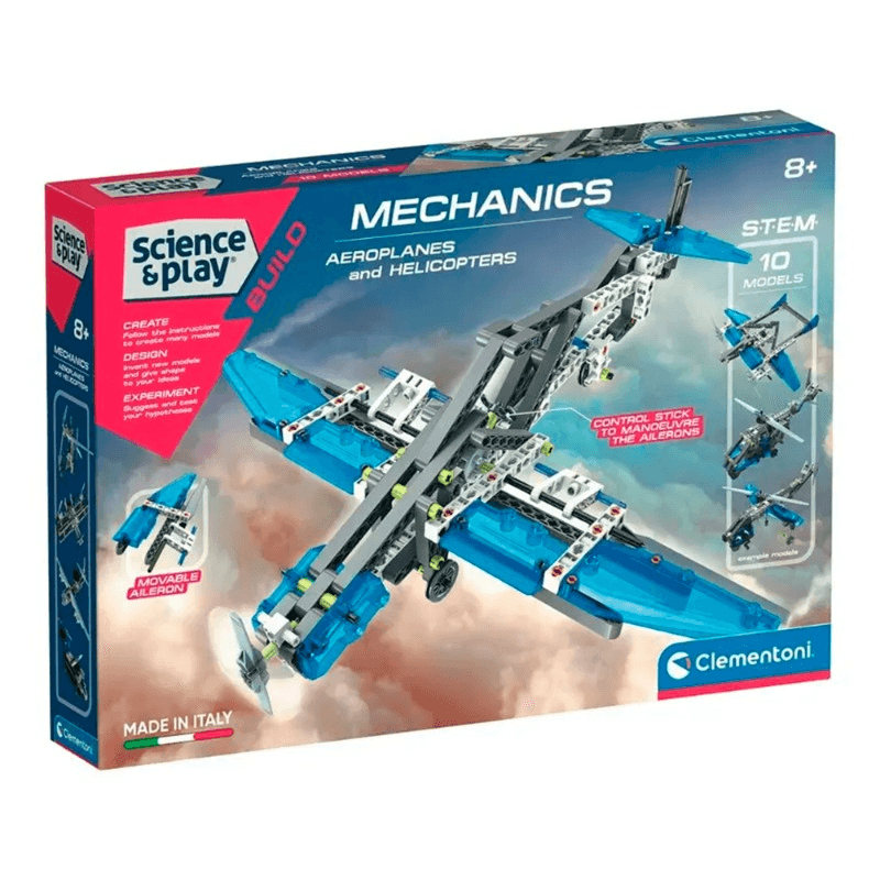 Clementoni Mechanics Lab - Aeroplanes And Helicopters