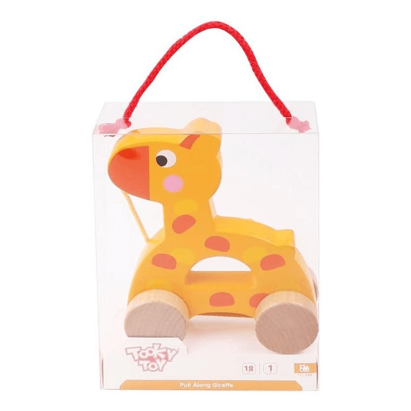 توكي توي - لعبة سحب الزرافة الخشبية