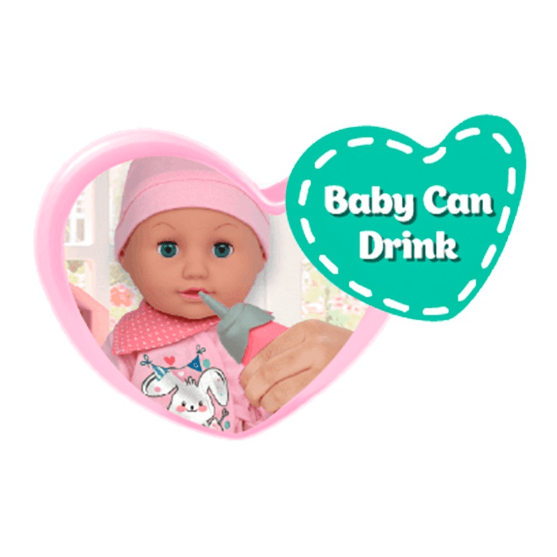 Baby Darling Lovely Baby Girl Doll Care Set - 14 Inch