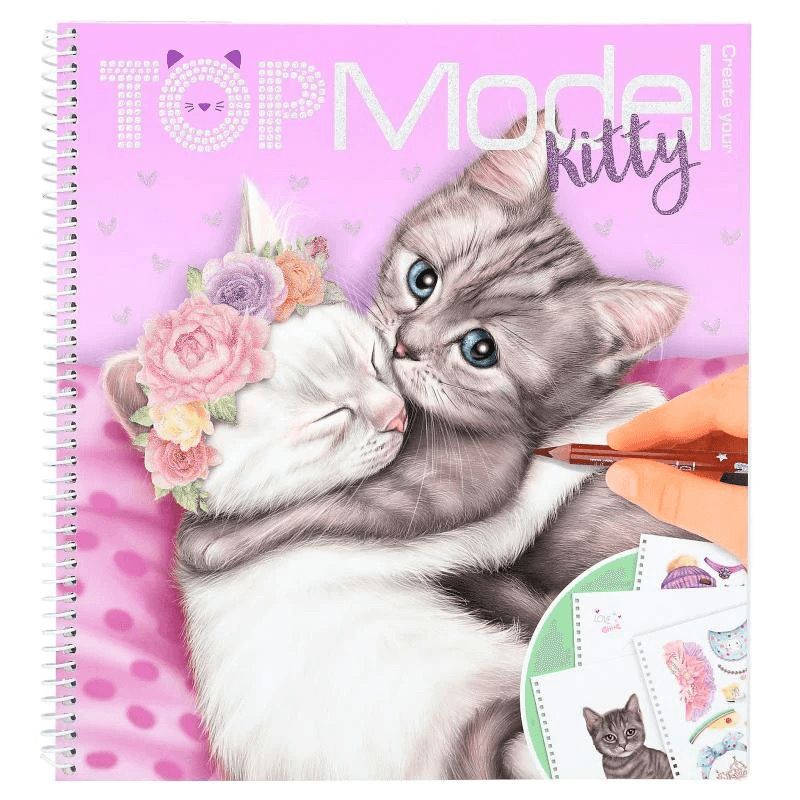 TOPModel Create Your Kitty Coloring Book