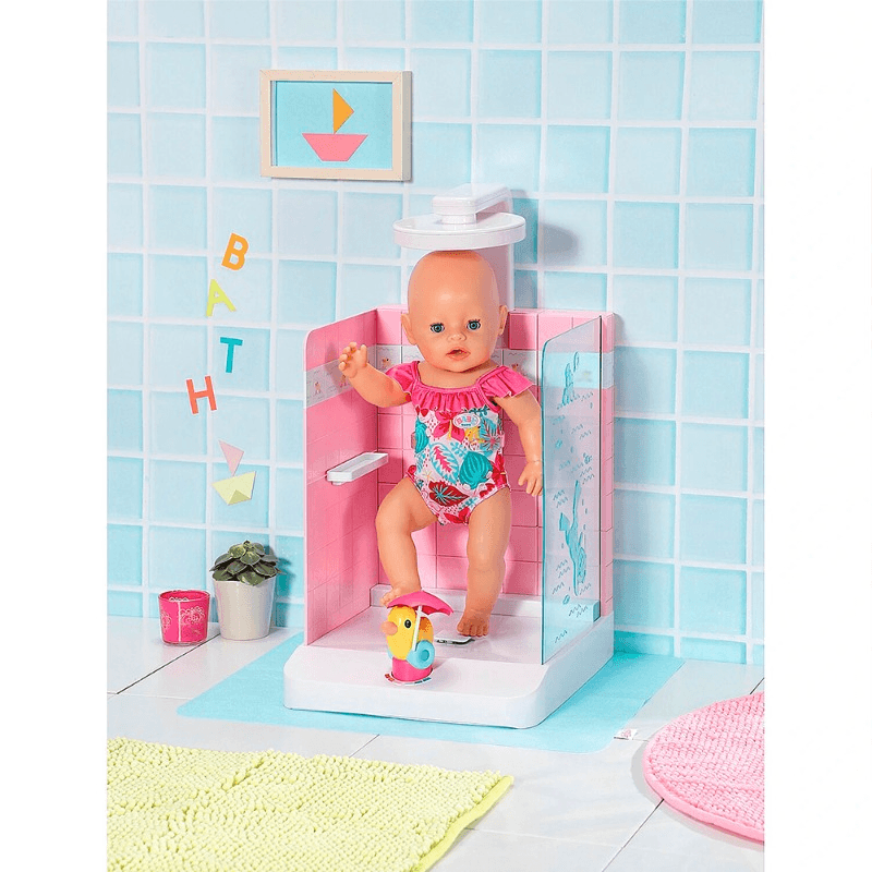 بيبي بورن - حوض الاستحمام و الشاور لدمية 43 سم