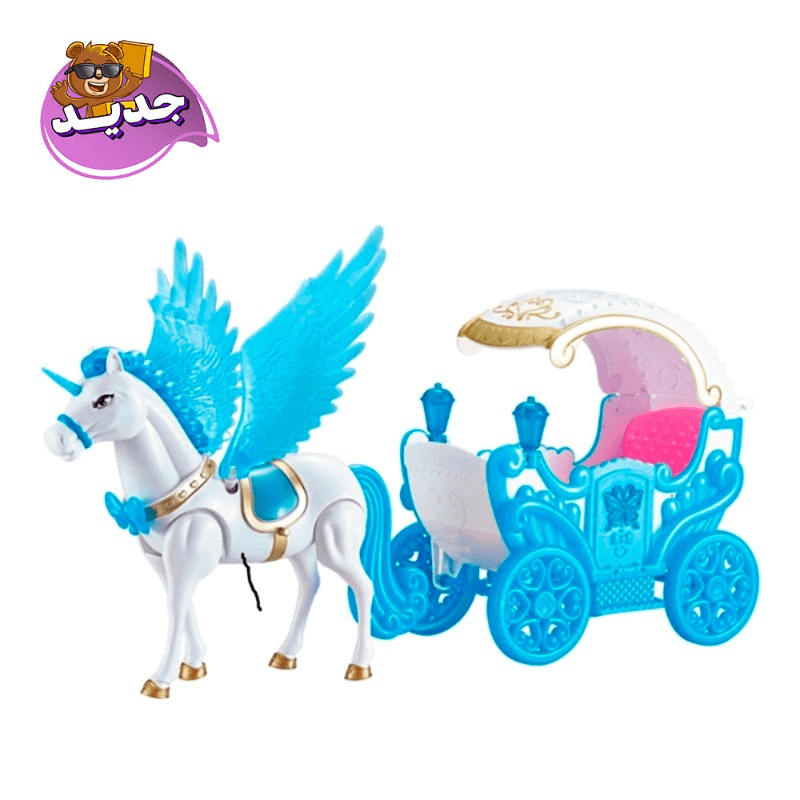 Sarah Creations Unicorn With Doll - Blue