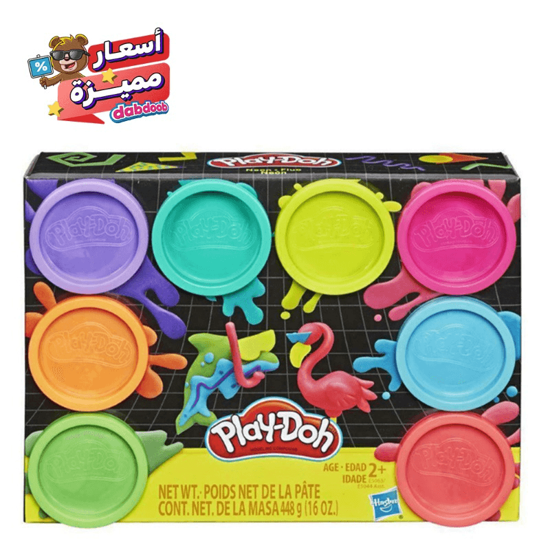 بلاي دو - مجموعة الصلصال الملون 8 عبوات