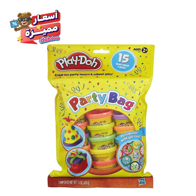 بلاي دو - حقيبة الصلصال الملون 15 عبوة