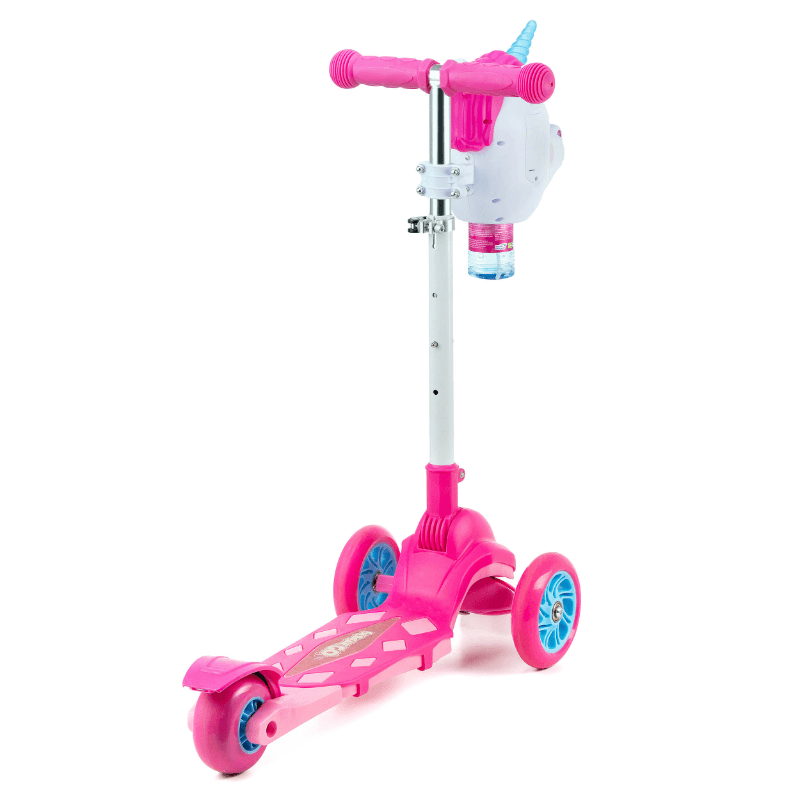 Xootz Unicorn Bubble Go Scooter for Kids - Pink