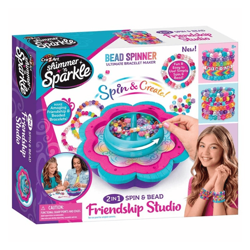 Shimmer N Sparkle 2 In 1 Spin And Bead Ultimate Bracelet Maker