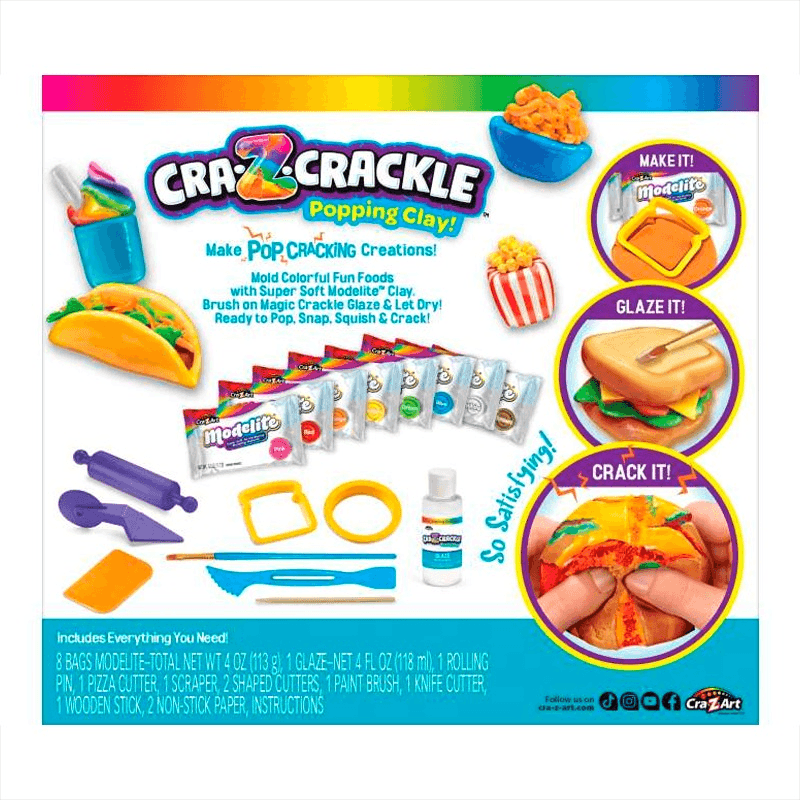 كري زي كراكل - مجموعة تشكيل الطعام بالصلصال