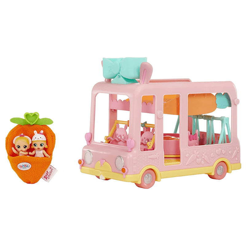 Baby Born 6 In 1 Surprise Mini Babies Bus Playset
