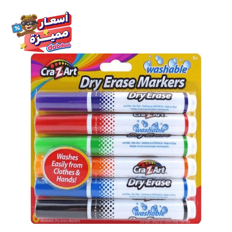 Cra-Z-Art 6 Washable Dry Erase Marker