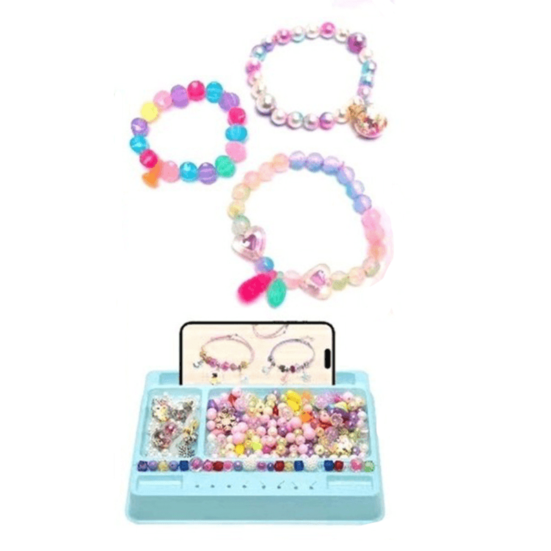 مجموعة صنع المجوهرات الملونة للأطفال