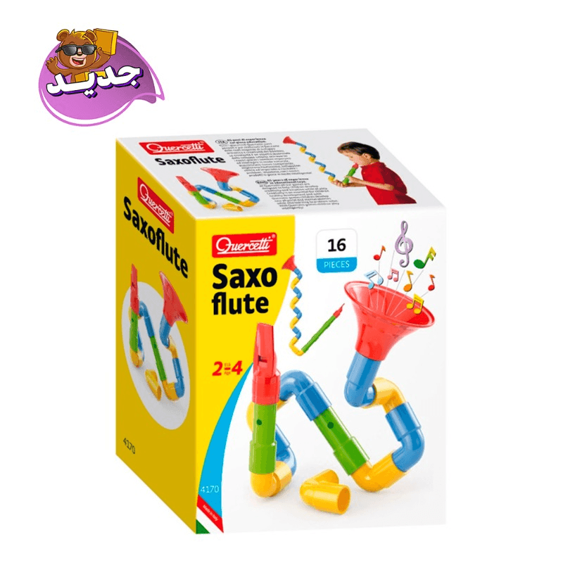 Quercetti Tube Construction Set Saxophone - 16 pcs