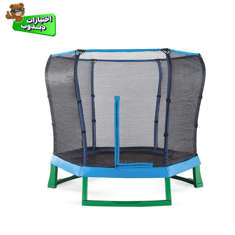 Plum 7FT Junior Jumper Trampoline And Enclosure Blue And Green