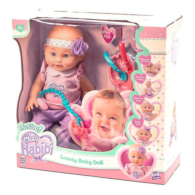 Baby Darling Lovely Baby Girl Doll Care Set - 14 Inch