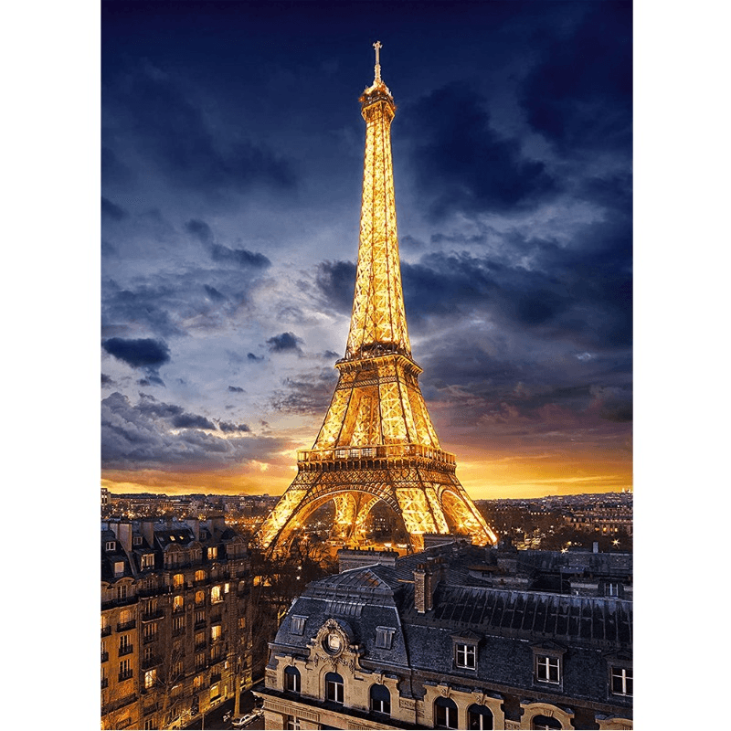 Clementoni Puzzle Night View Of Eiffel Tower - 1000 Pieces