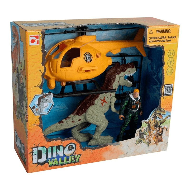 Dino Valley Copter Attack Playset