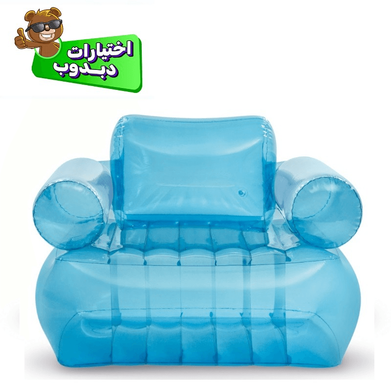 كرسي بذراعين مريح وشفاف