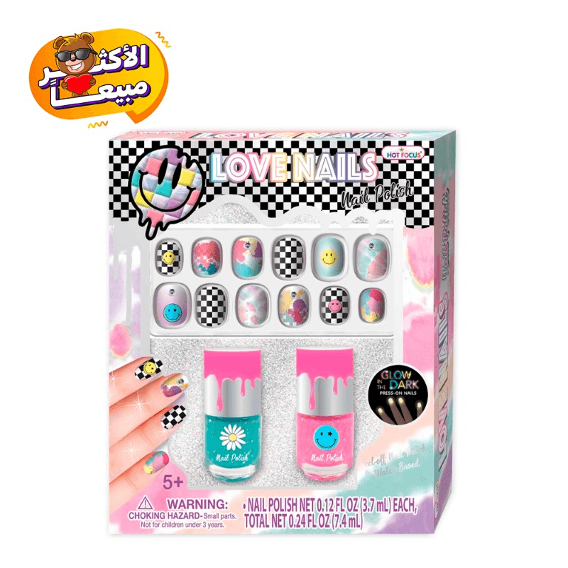 Hot Focus Love Nails Set