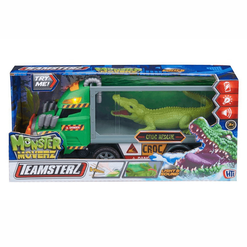 تيمسترز - شاحنة مونستر موفرز مع تمساح بأضواء وأصوات