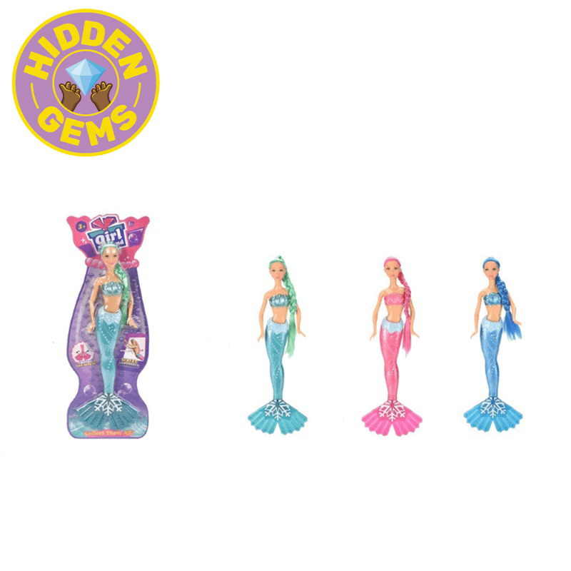 Snowflake Mermaid Babie Doll 14 Inch - Assorted