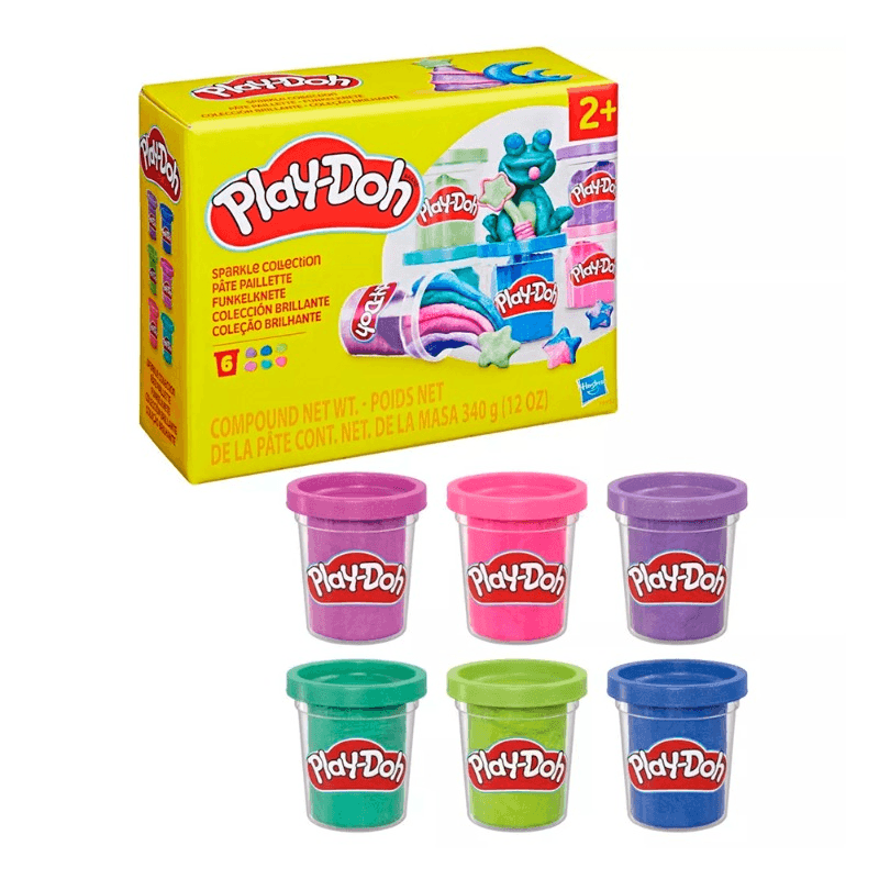 Play-Doh Sparkle Collection - 6 Pcs