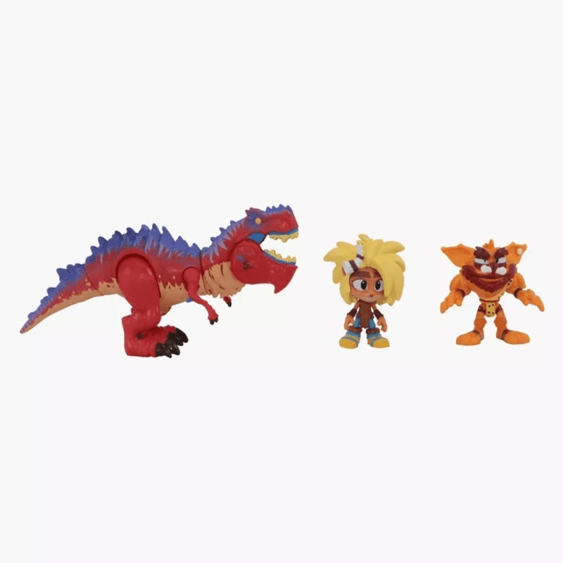 Crash Bandicoot Dino Dash Diorama Figurine Playset