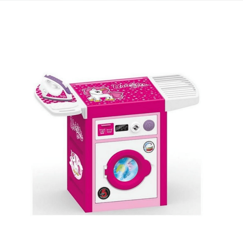 دولو - لعبة الغسالة مع كواية ملابس تصميم يونيكورن