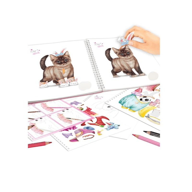 TOPModel Create Your Kitty Coloring Book