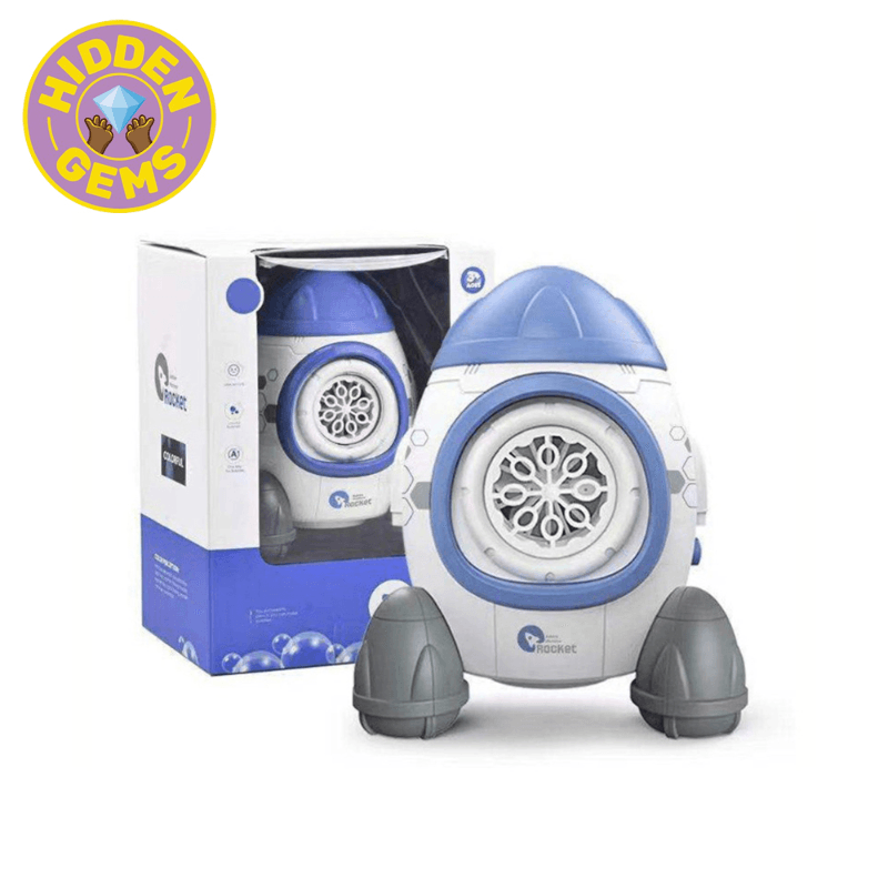 آلة الفقاعات الصاروخية مع أضواء وموسيقى