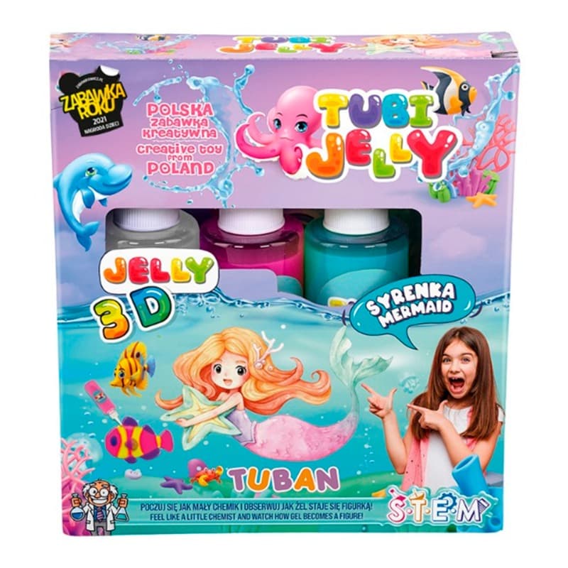 Tubi Jelly 3D Mermaid DIY Kit - 3 Colors