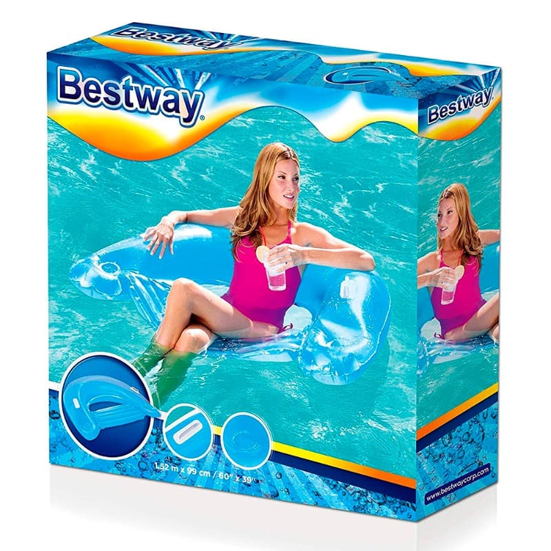 Bestway Blue Vinyl Floating lounge Chair thumbnail 3