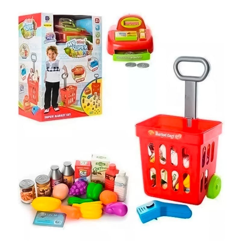 Cash Register Shopping Cart Set