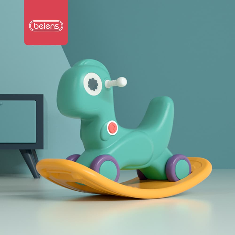 Beiens 2 in 1 Rocking Horse - Green thumbnail 2