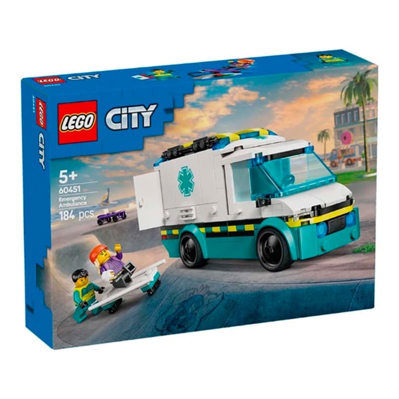 Lego City Emergency Ambulance Toy Truck Building Set 60451