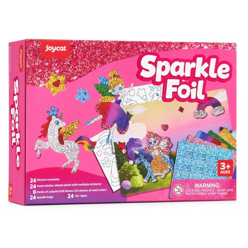 Joycat Unicorns Sparkle Foil Art Kit Diy Craft Toy for Kids