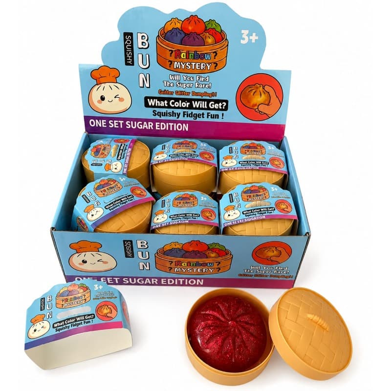 Feel Bun Dumpling Squishy Toy 8cm - Assorted
