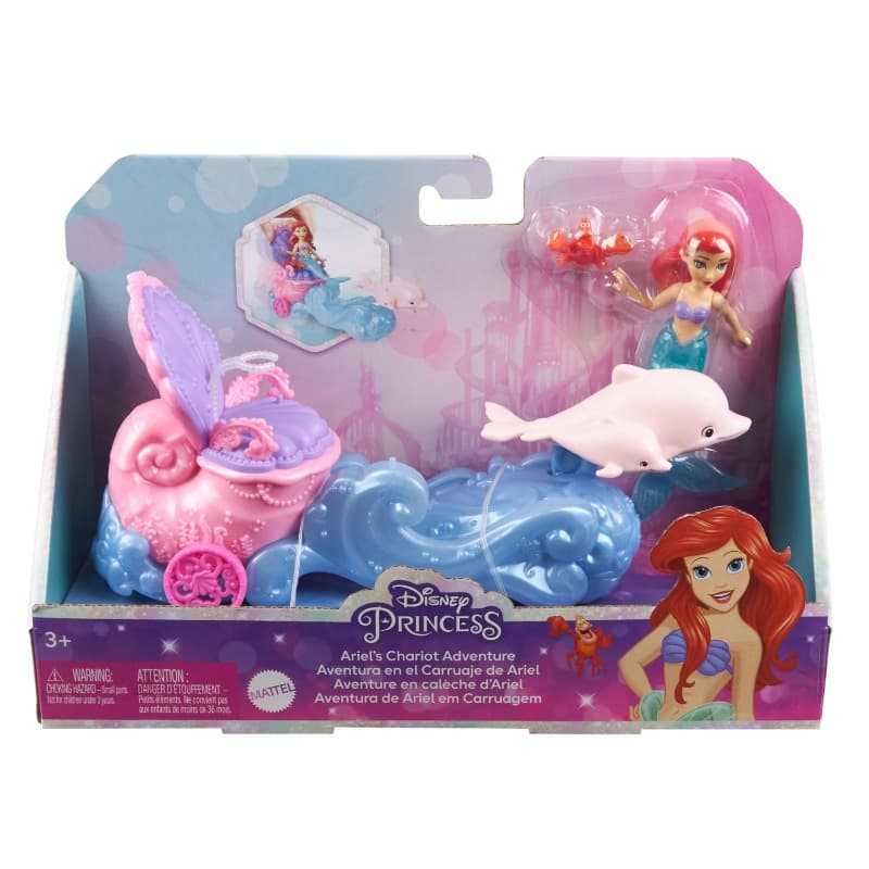Disney Princess Small Doll - Ariel & Vehicle