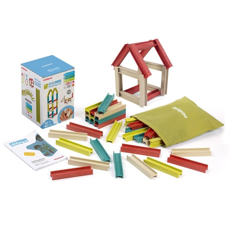 Miniland Eco Beams Building Set - 32 Pcs
