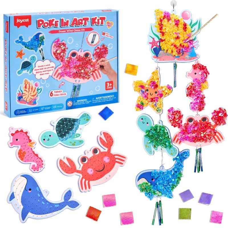 Joycat Ocean Wind Chime Craft Kit Diy Foam Craft Toy for Kids thumbnail 2