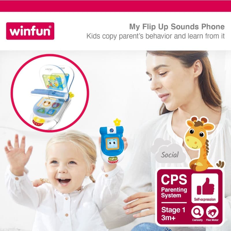 Winfun My Flip Up Sounds Phone - Assorted thumbnail 2