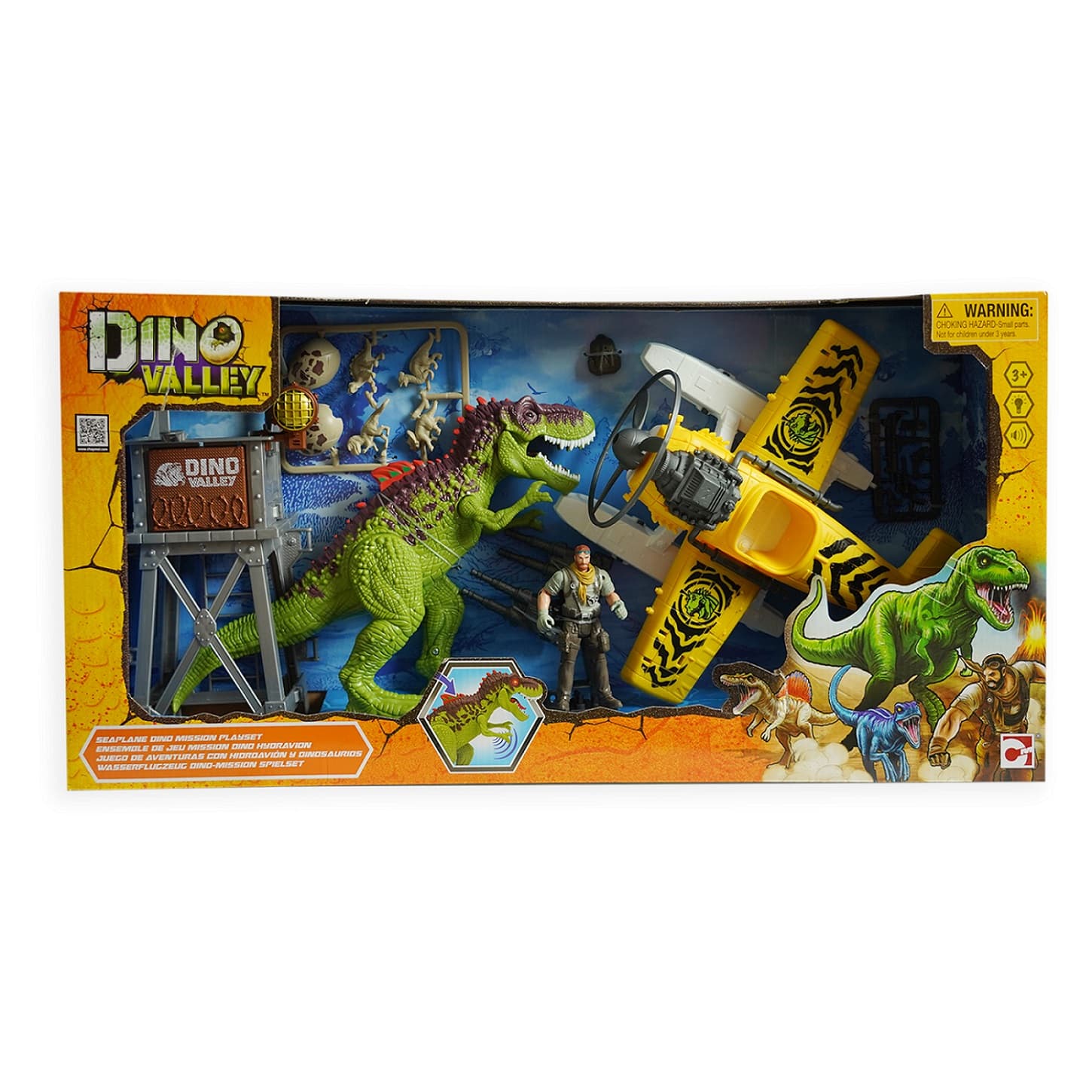 Dino Valley Seaplane Dino Mission Playset